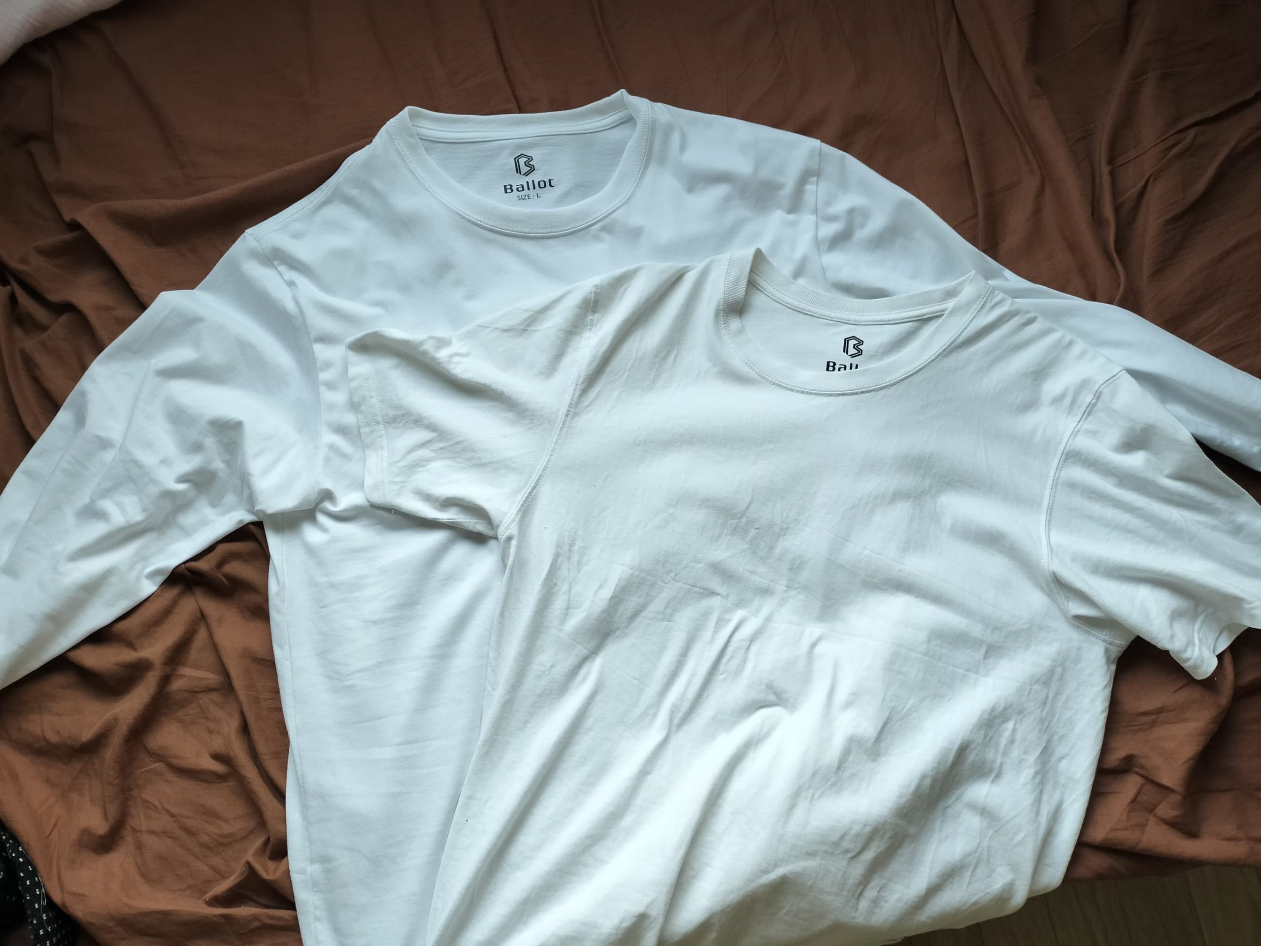 バロット] Tシャツ 無地 長袖 肉厚生地 アンダーシャツ 綿100％ 2枚組 ロンT 無地 メンズ 透けない シンプル ロングtシャツ 厚手 インナー  メンズライク 大きいサイズ 長袖 ブラック ゆったり トップス 人気 カジュアル ポイント利用 : Tシャツ.無地市場(ムジスタ) - 通販 ... [バロット] Tシャツ 無地 長袖 肉厚生地 アンダーシャツ 綿100％ 2枚組